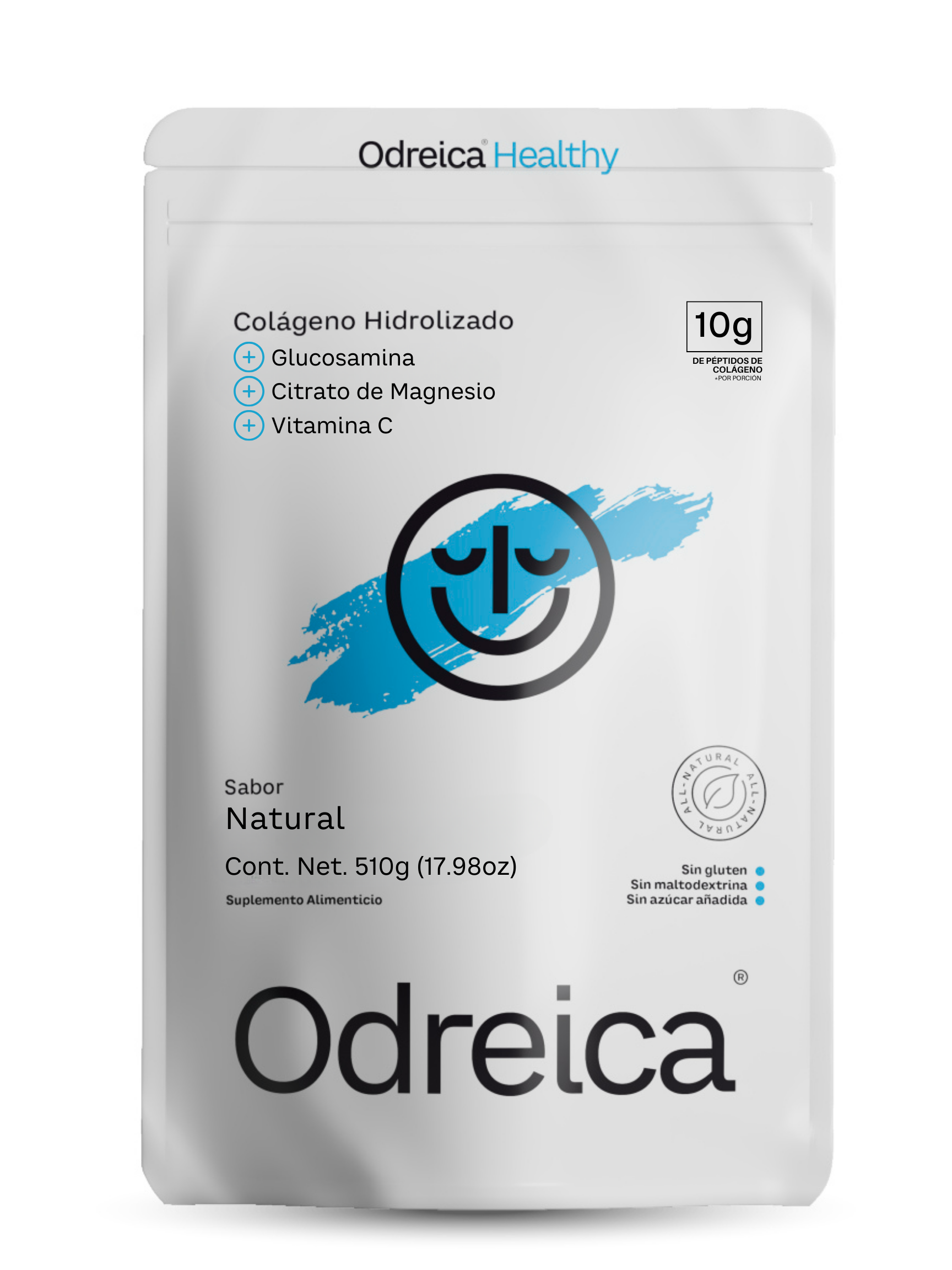 Colágeno Hidrolizado Plus | Adicionado con Glucosamina, Citrato de Magnesio y Vitamina C