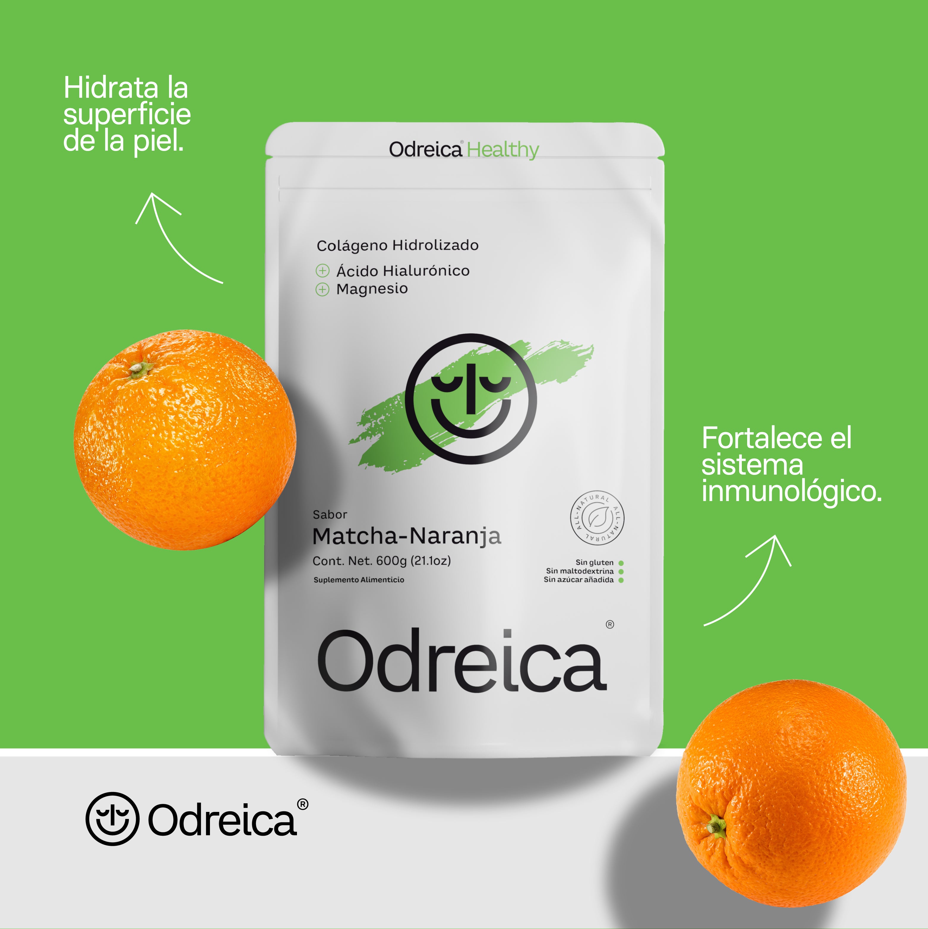 Colágeno Hidrolizado | Matcha-Naranja